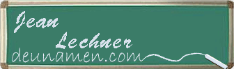 Jean Lechner Visitenkarte